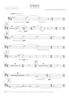 Partition Trombone 1, Bleed, Psimikakis-Chalkokondylis, Nikolaos-Laonikos