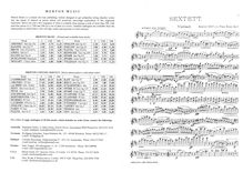 Partition parties complètes, corde Sextet No.2, B minor, Reuss, Heinrich