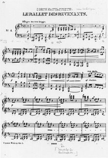 Partition , Hexentanz, 4 Pièces caractéristiques, Schumann, Clara