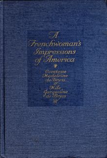 A Frenchwoman s impressions impressions of America