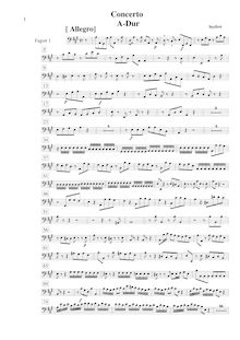 Partition basson 1, Concerto Grosso en A major, A, Seyfert, Martin