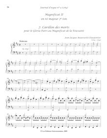 Partition , Carillon des morts pour le Gloria Patri au Magnificat de la Toussaint, Journal d orgue No.9