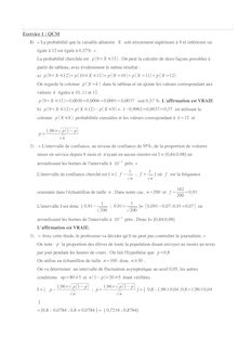 Corrigé du bac blanc 2014 de mathématiques - séries ES et L
