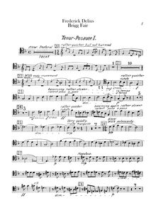 Partition Trombone 1, 2, 3, Tuba, Brigg Fair, An English Rhapsody