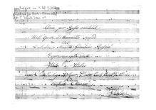 Partition parties complètes (Manuscript), Aria pour viole de gambe avec violon accompagnement