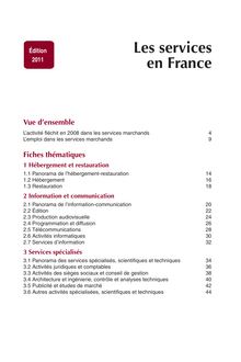 Sommaire - Les services en France - Insee Références web - Édition 2011 - Données 2008