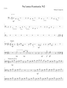 Partition violoncelle, Naama Fantasia n.2, Galperin, Mihael