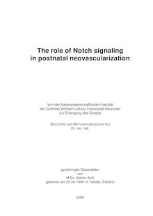 The role of Notch signaling in postnatal neovascularization [Elektronische Ressource] / von Merlin Airik