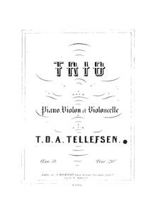 Partition complète, Trio pour Piano, violon et violoncelle, Op.31