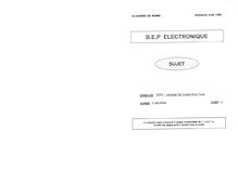 BEP electronique dessin de construction  1999
