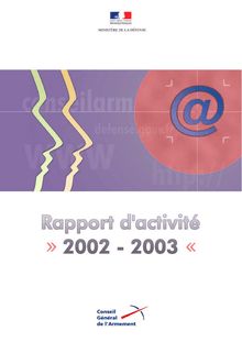 Rapport d activité 2002-2003