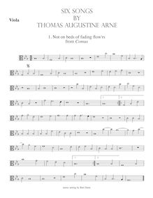 Partition altos, 6 chansons, Various, Arne, Thomas Augustine
