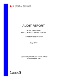  AUDIT REPORT ON PROCUREMENT AND CONTRACTING ACTIVITIES