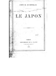 Le Japon / Cte Ch. de Montblanc