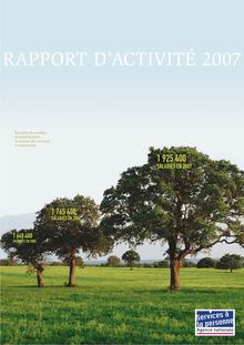 Services à la personne : rapport d activité 2007