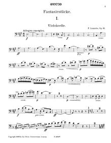 Partition violoncelle, Morceaux de fantaisie, Op.61, Fantasiestücke
