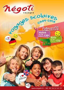 vo yages scolaires - Negoti Voyages