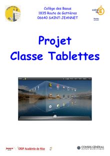 Projet Classe Tablettes