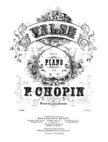 Partition complète Waltz en E minor - Chopin
