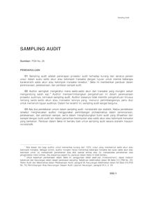 PSA No. 26         Sampling Audit  SA Seksi 350 