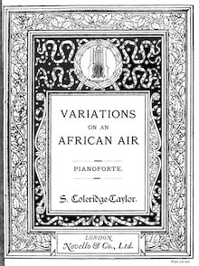Partition complète, Variations on an African Air, Op.63, Variations on an African Air for Orchestra