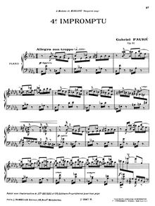 Partition complète (filter), Impromptu No.4 en D flat, Op.91