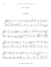 Partition , Récit, Pièces d orgue, Livre d orgue, Dornel, Antoine par Antoine Dornel