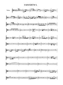 Partition altos, clavecin Concerto No.5, F minor, Bach, Johann Sebastian