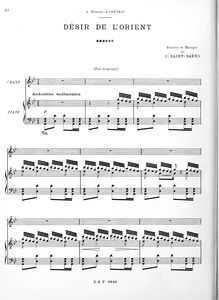 Partition complète, Désir de l orient, G minor, Composer par Composer