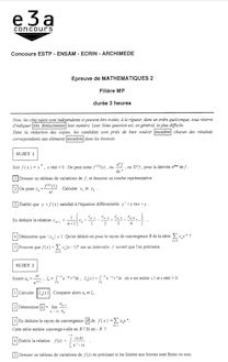 E3A 1999 mathematiques b classe prepa mp
