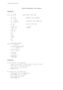 Corrige Brevet Mathematiques 2006