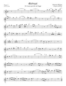 Partition ténor viole de gambe 1, octave aigu clef, Madrigali a 5 Voci, Libro 2 par Mogens Pedersøn