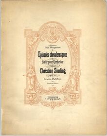 Partition couverture couleur, Episodes chevaleresques, Op.35b, Suite pour orchestre