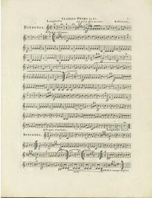 Partition trompette 1 (en E♭), Symphony No.2, Seconde Sinfonie à grand orchestre