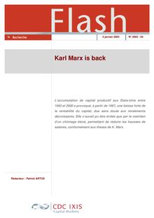 Karl Marx is back