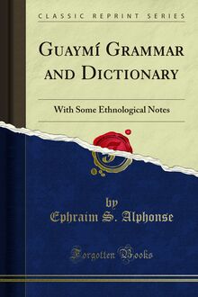Guaymi Grammar and Dictionary