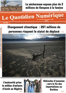 Le Quotidien Numérique d’Afrique n°1734 - du lundi 20 septembre 2021