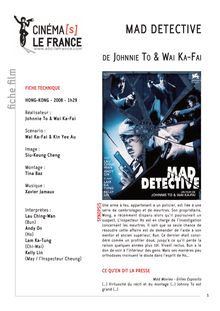 Mad detective de To Johnnie, Kar-Fai Wan