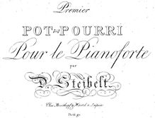 Partition complète, Pot-Pourri No.1, Steibelt, Daniel