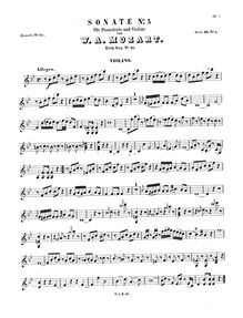 Partition de violon, violon Sonata, Violin Sonata No.5