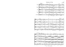 Partition complète, corde quintette, Op.5 No.1, E? major, Eybler, Joseph