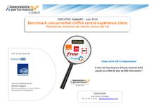 Benchmark concurrentiel chiffré centré expérience client