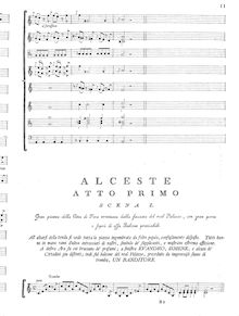Partition Act I, Alceste, Gluck, Christoph Willibald par Christoph Willibald Gluck