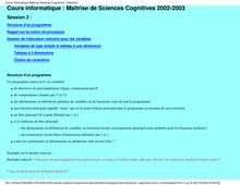 Maitrise Sciences Cognitives en informatique