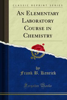 Elementary Laboratory Course in Chemistry