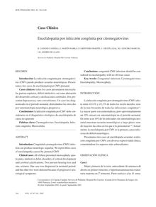 Encefalopatía por infección congénita por citomegalovirus