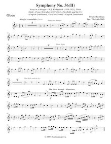 Partition hautbois, Symphony No.36  Christmas Symphony , F major