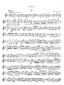 Partition I, Finale. Allegro, corde quatuor on pour Theme  B-la-F 