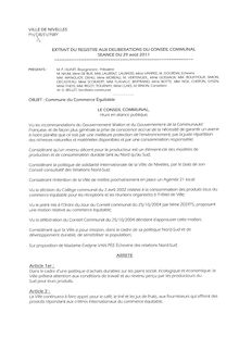 Résolution du conseil communal de nivelles du 29 août 2011