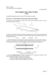 HEI dynamique des structures 2007 concept meca conception mecanique final